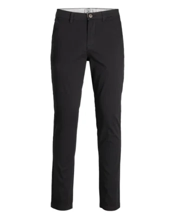 Pantaloni barbati Jack Jones, 12174152, Bumbac, Negru, Negru
