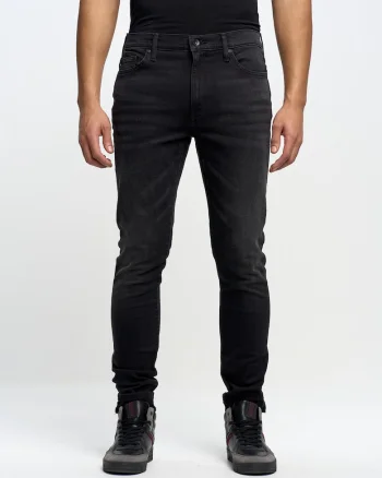 Blugi Carrot Fit Terry 956, negru, denim, Gri, Gri