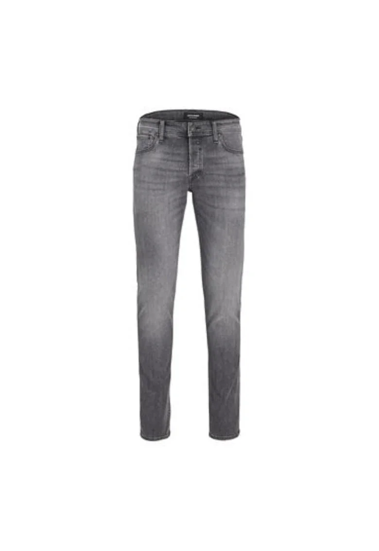 Blugi barbati,  302663866, Bumbac/Poliester, Gri, Gri