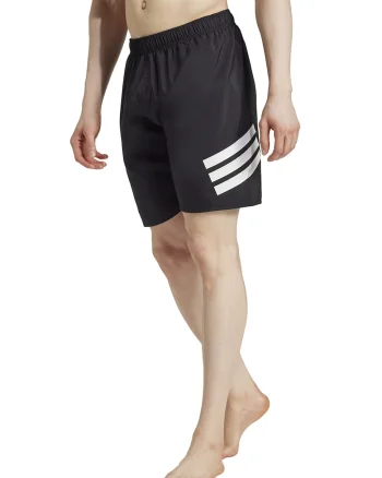 Pantaloni scurti de baie cu logo, Negru