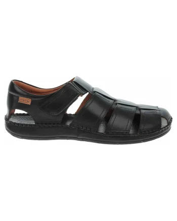 Sandale barbati, Pikolinos 06J-5433, piele naturala, negru,