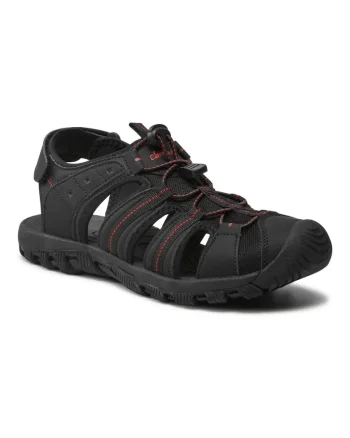 Sandale barbati  300476147, Piele ecologica/Textil, Negru, Negru