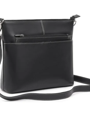 Geanta de dama, Elisabeta GT3886, piele naturala, Negru