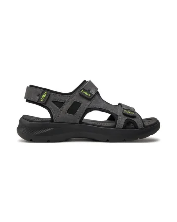 Sandale barbati,  303732, Piele naturala, Gri, Gri