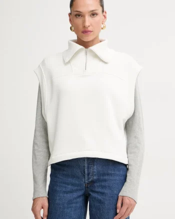 Rag & Bone hanorac fără mâneci pentru femei, cu bumbac Terry