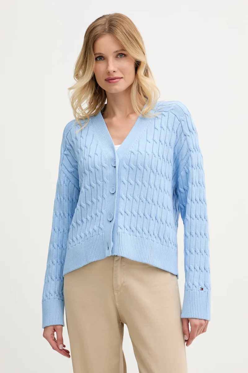 Tommy Hilfiger cardigan pentru femei, din bumbac
