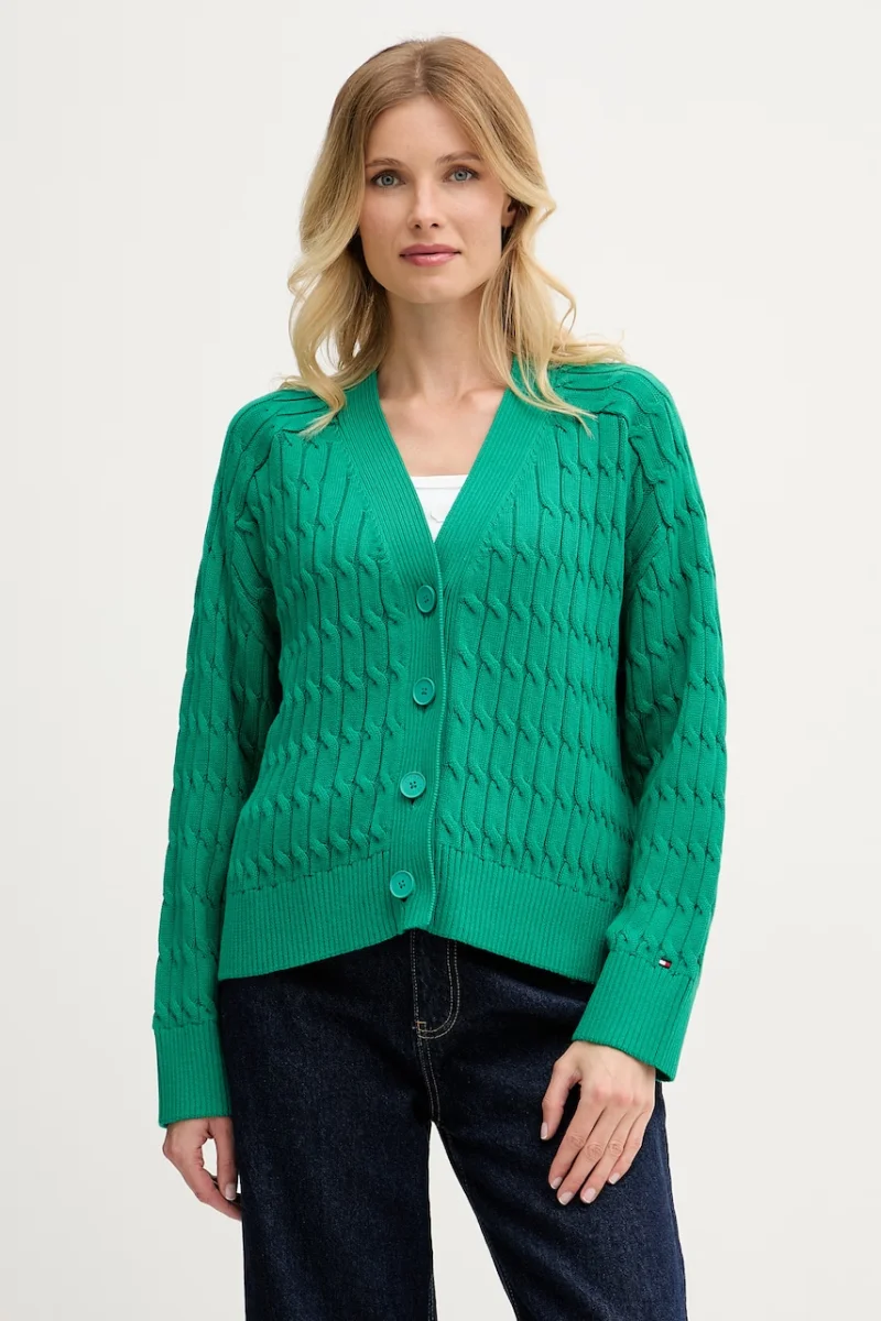 Tommy Hilfiger cardigan pentru femei, din bumbac