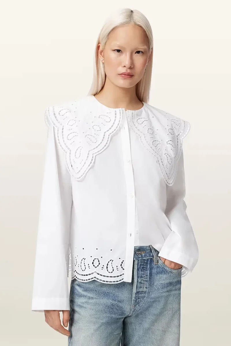 AllSaints cămașă pentru femei, din bumbac MARIE
