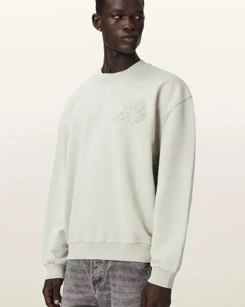 AllSaints hanorac oversized pentru bărbați, din bumbac INSIGNIA