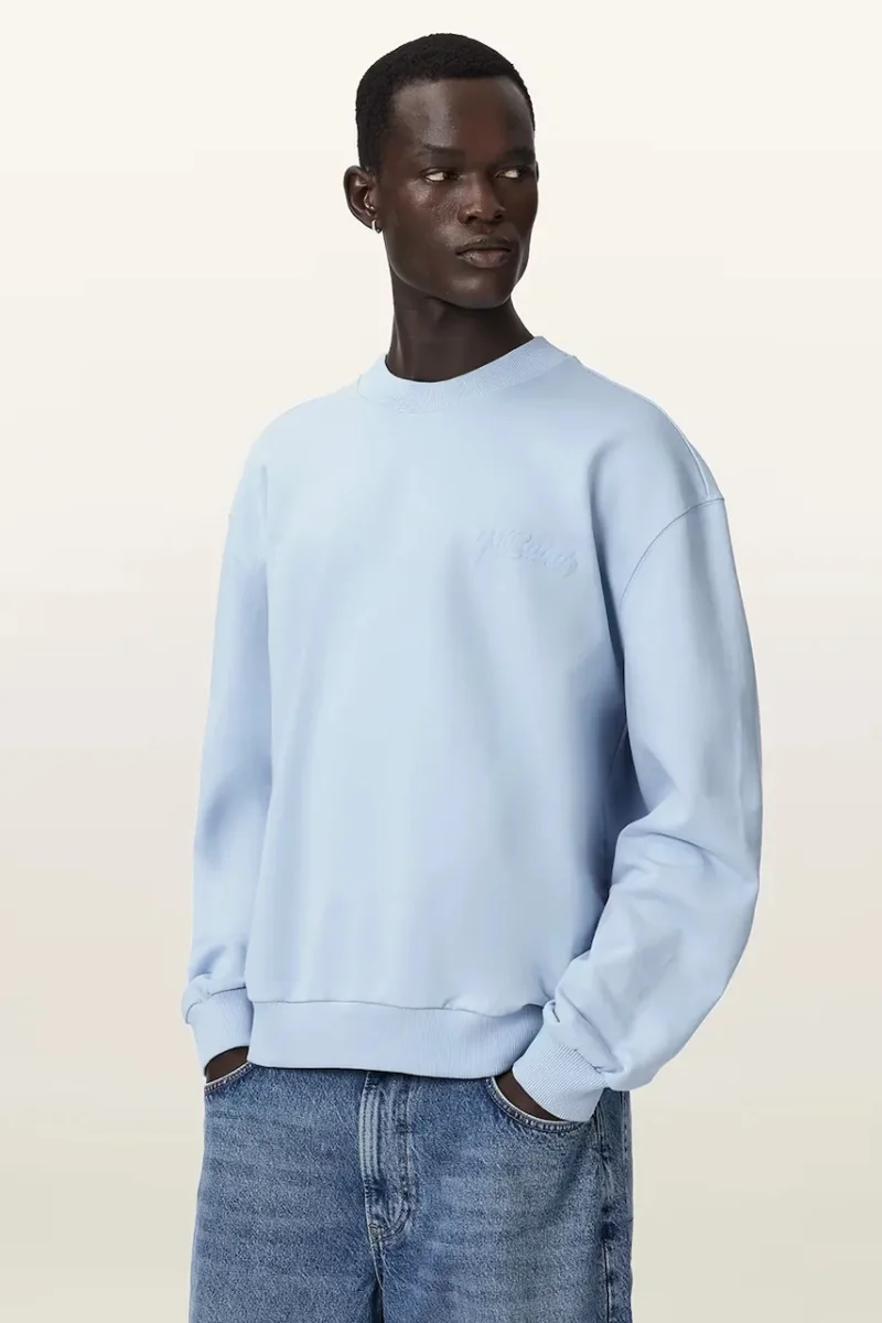 AllSaints hanorac oversized pentru bărbați, din bumbac ODYSSEY