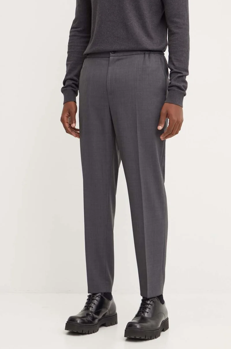 HUGO pantaloni din lana