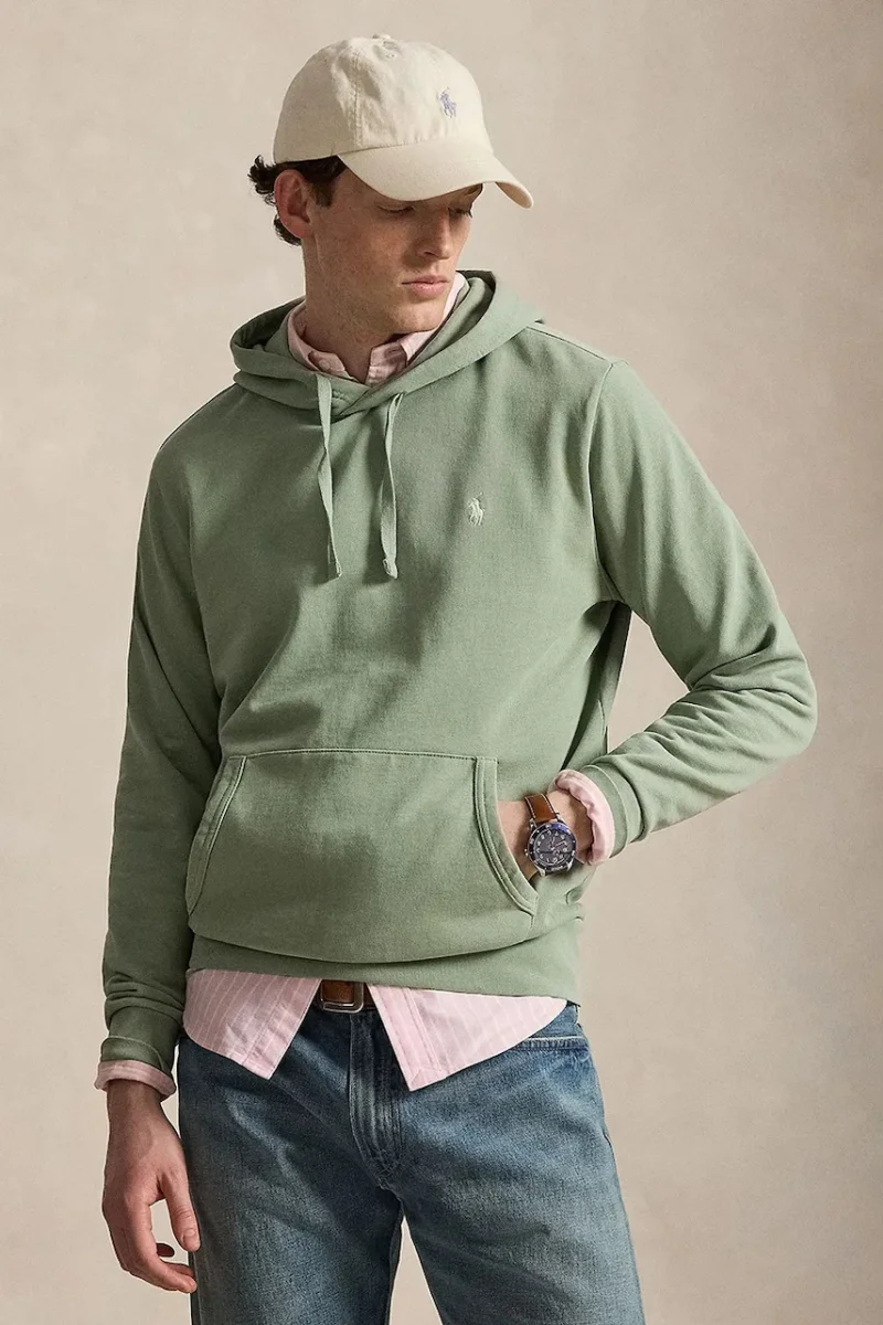 Polo Ralph Lauren hanorac cu glugă pentru bărbați din bumbac