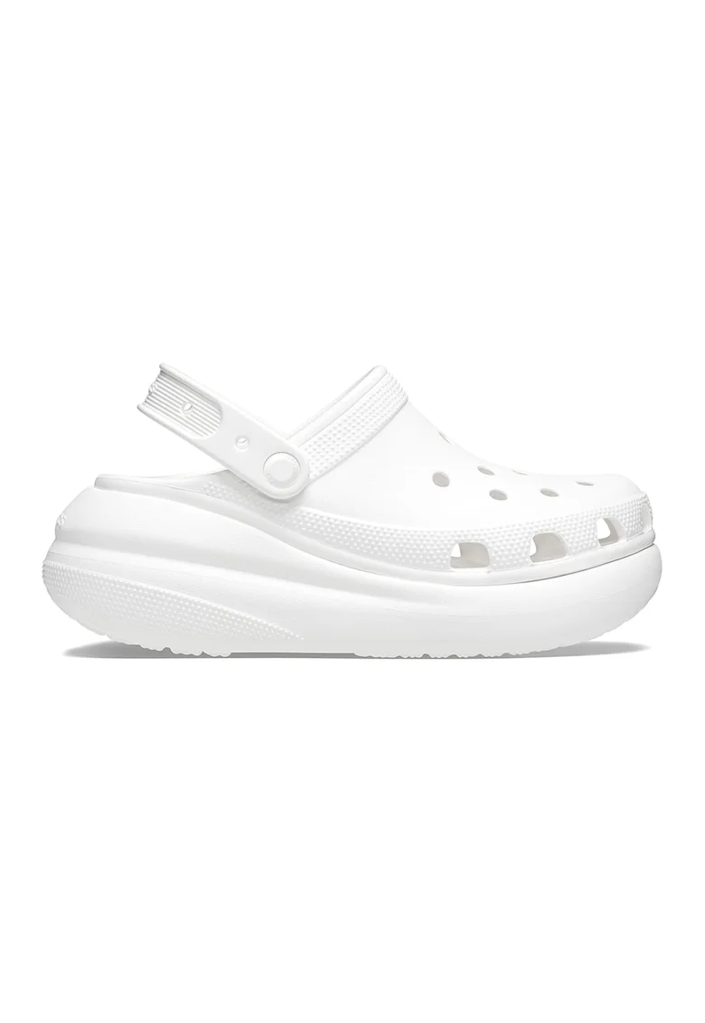 Saboti slingback unisex de cauciuc, Alb