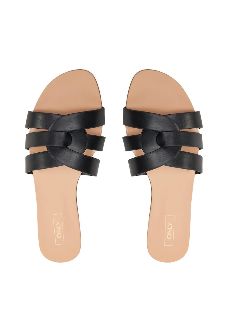 Papuci dama,  569297, Piele ecologica, Negru