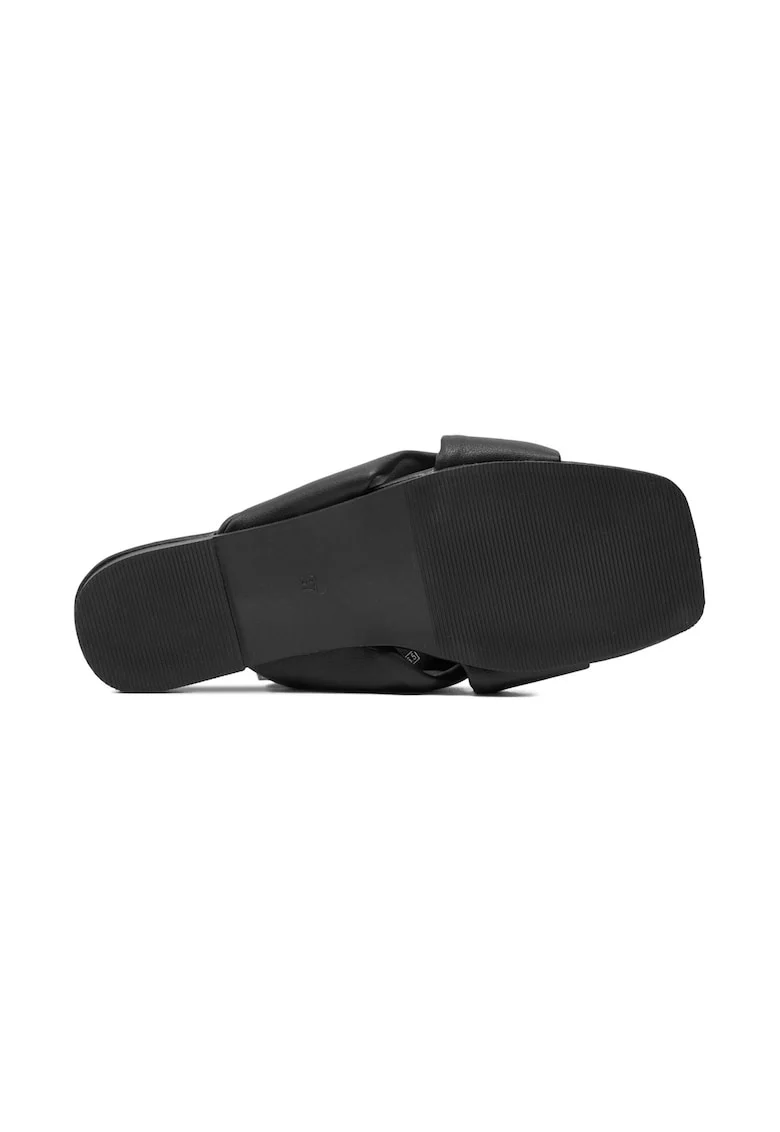 Papuci dama,  569624, Piele ecologica, Negru