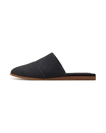 Papuci dama,  520656, Piele naturala, Negru