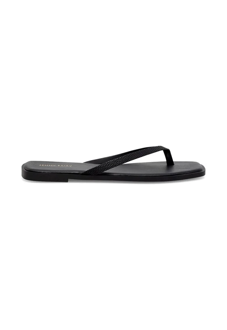 Slapi Femei,  590559, Sintetic, Negru, Negru
