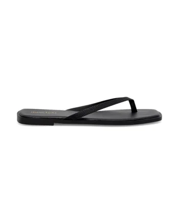 Slapi Femei,  590559, Sintetic, Negru, Negru