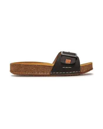 Slapi dama,  303600, Piele naturala., Negru