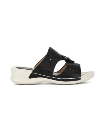 Slapi dama,  590559, Sintetic, Negru, Negru