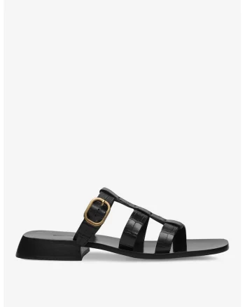 Papuci dama  5905588343516, Piele naturala, 37 EU, Negru