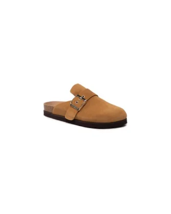 Papuci dama  301455127, Piele naturala, Maro, Maro