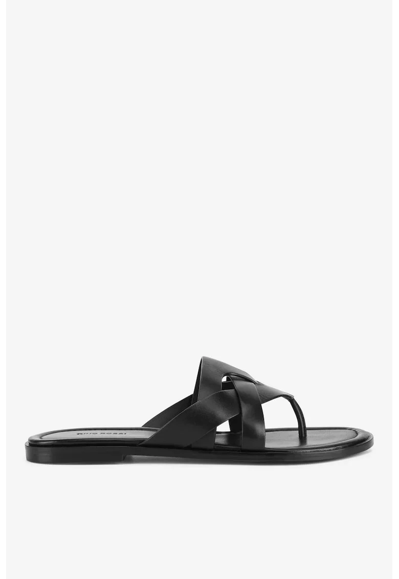 Papuci dama  5903698620053, Piele naturala, Negru, Negru