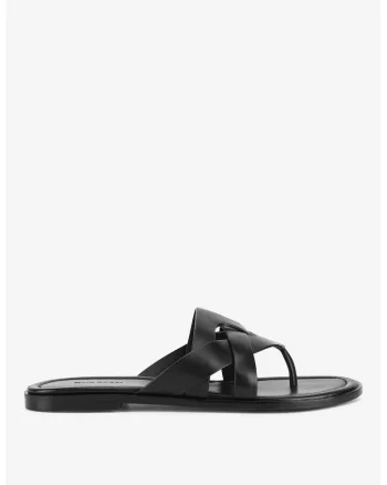 Papuci dama  5903698620053, Piele naturala, Negru, Negru