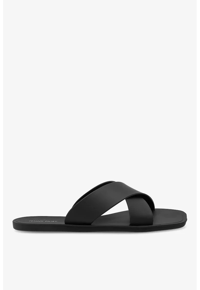 Papuci dama  5905588548287, Sintetic, Negru, Negru