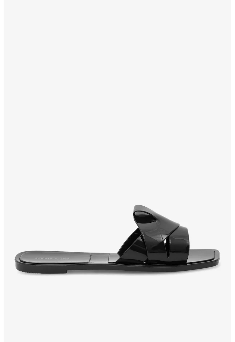 Papuci dama  5905588549833, Sintetic, Negru, Negru