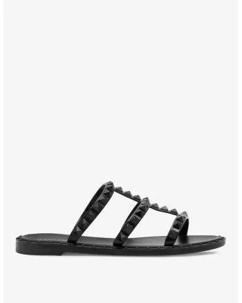 Papuci dama  5905588548645, Sintetic, Negru, Negru