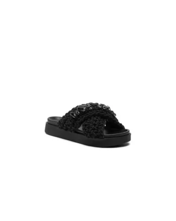 Papuci dama  303970970, Textil, Negru, Negru