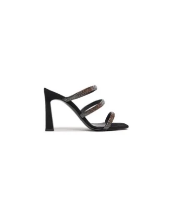 Papuci dama  303874179, Piele naturala, Negru, Negru