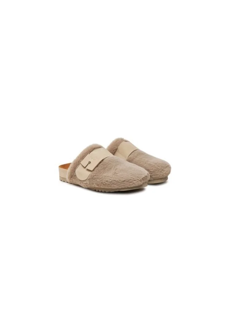 Papuci dama  Textil, Bej, Bej