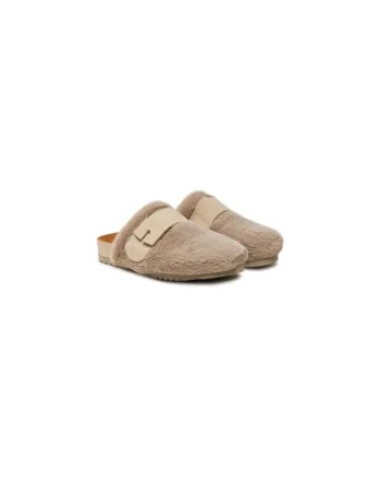 Papuci dama  Textil, Bej, Bej