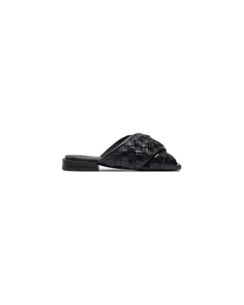 Papuci dama  303884239, Piele naturala, Negru, Negru