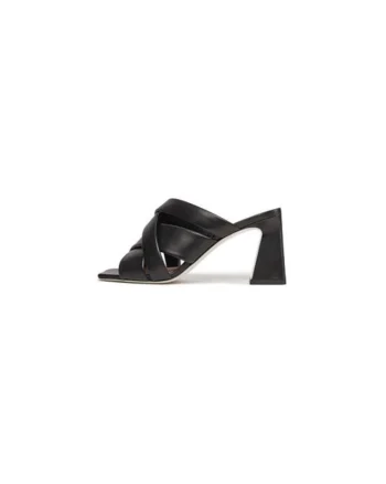 Papuci dama  303874155, Piele naturala, Negru, Negru