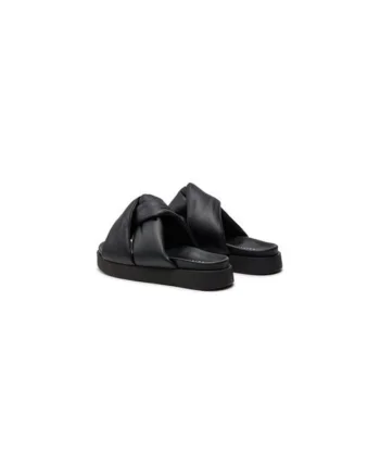 Papuci dama  303971090, Piele naturala, Negru, Negru