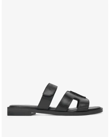Papuci dama  5904862299891, Piele naturala, Negru, Negru