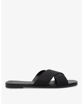 Papuci dama  5905588624769, Sintetic, Negru, Negru