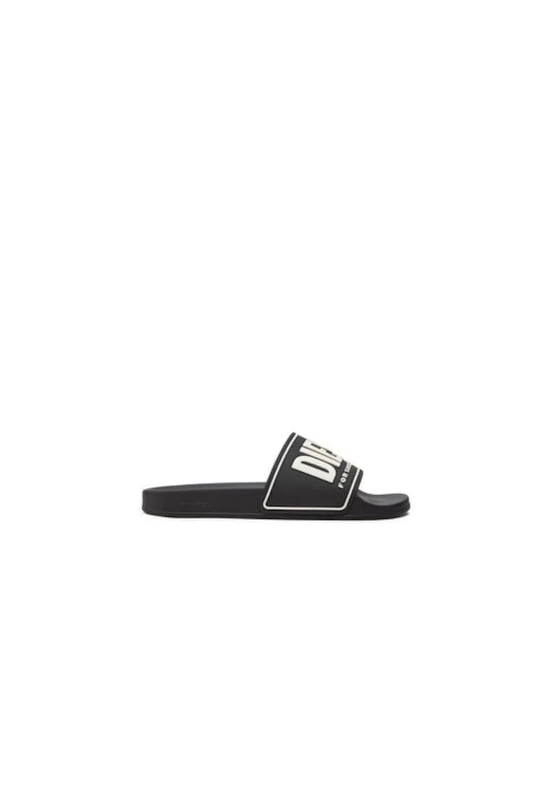 Papuci dama  304186233, Sintetic, 41 EU, Negru