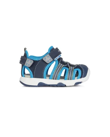 Sandale fisherman cu garnituri din piele ecologica Antishock