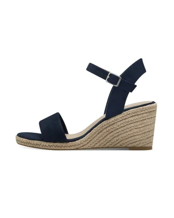 Sandale-espadrile cu talpa wedge, Albastru ultramarin