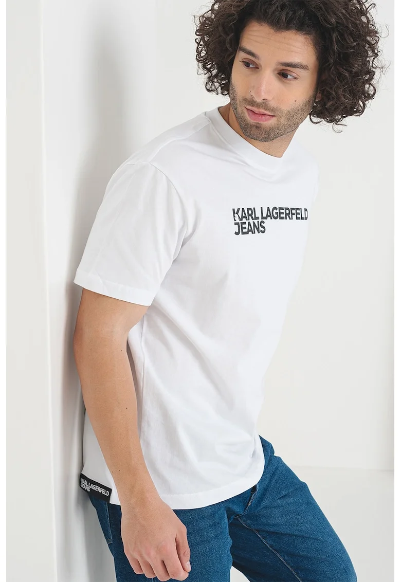 Tricou regular-fit din bumbac organic, Alb