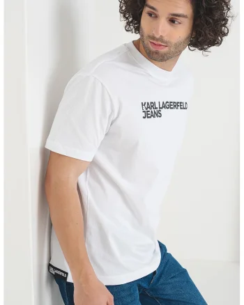 Tricou regular-fit din bumbac organic, Alb