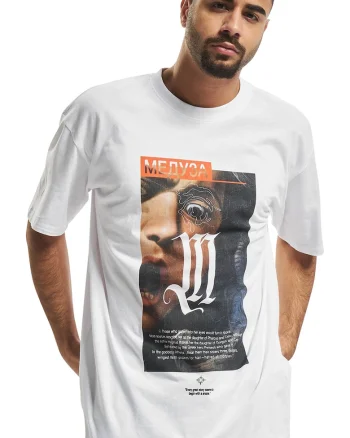 Tricou lejer unisex cu imprimeu text si foto, Portocaliu/Maro deschis/Alb optic