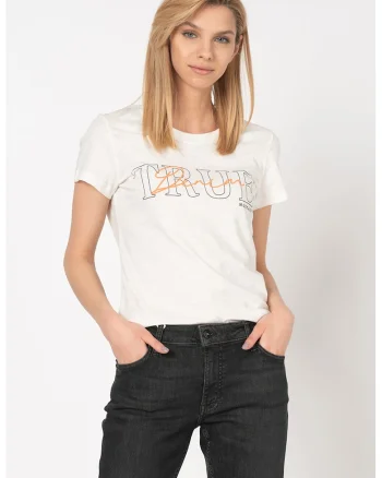 Tricou din bumbac Alexia d, Alb