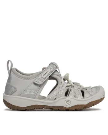 Sandale copii  200344058, Piele ecologica/Textil, Gri/Argintiu