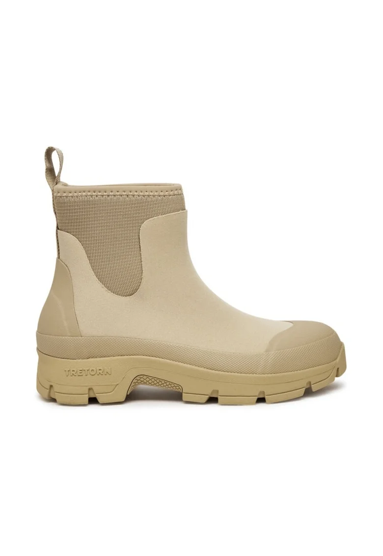 Botine dama,  11356, Cauciuc, Maro