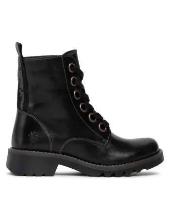 Botine dama,  20906190135, Piele naturala, Negru